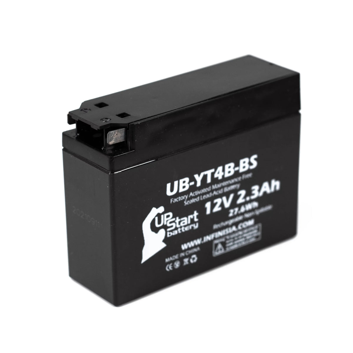 Activated, SR400 Replacement UB-YT4B-BS Free, 2004 Maintenance 12V, Yamaha 400CC Battery 2.3Ah, UpStart 3-Pack - Battery for Motorcycle Factory