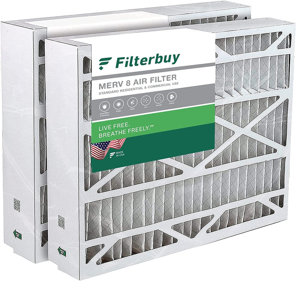 20x26x5 Furnace Electro-Air Pleated AC White Air for 8 Filterbuy and Rodgers HVAC (2-Pack) MERV Filters