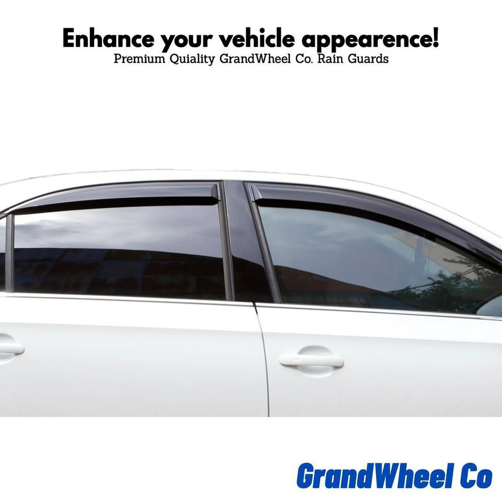 Deflectors Compatible Tape-On Co Smoke GW0389 with Window Outlander 4pcs. Mitsubishi Tinted Visor Guards GrandWheel Vent - Rain 2014-2021 Side