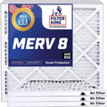 Air x 38 Actual 8 USA Filter MADE | Filter MERV A/C | IN King dimension: x Pleated HVAC Filters 4-PACK 38x32.5x1a Furnace | .75" 32.5 |