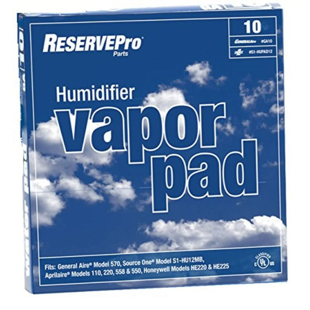 1.75" x Pad, Vapor GA10 x GeneralAire 10.25" 10"