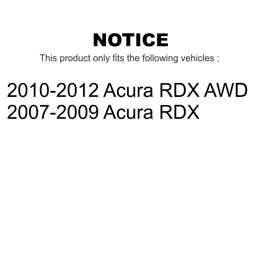Pads Disc Brake K8A-100540 - Transit RDX And Kit Rotors For Rear Acura Auto Ceramic