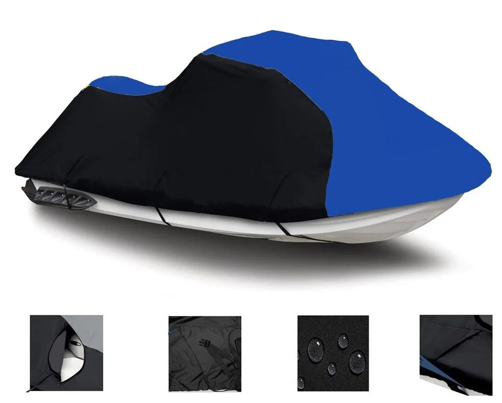 LINE BLACK Jet Covers 2001 Polaris Cover HEAVY-DUTY, Compatible Seater 1200 TOP Cover BLUE THE Watercraft Pro 1-2 Boat for Ski / OF 2000