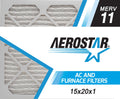 Aerostar Air in 6, Made Filter, 15x20x1 USA 11, MERV the 15x20x1, of Box Pleated