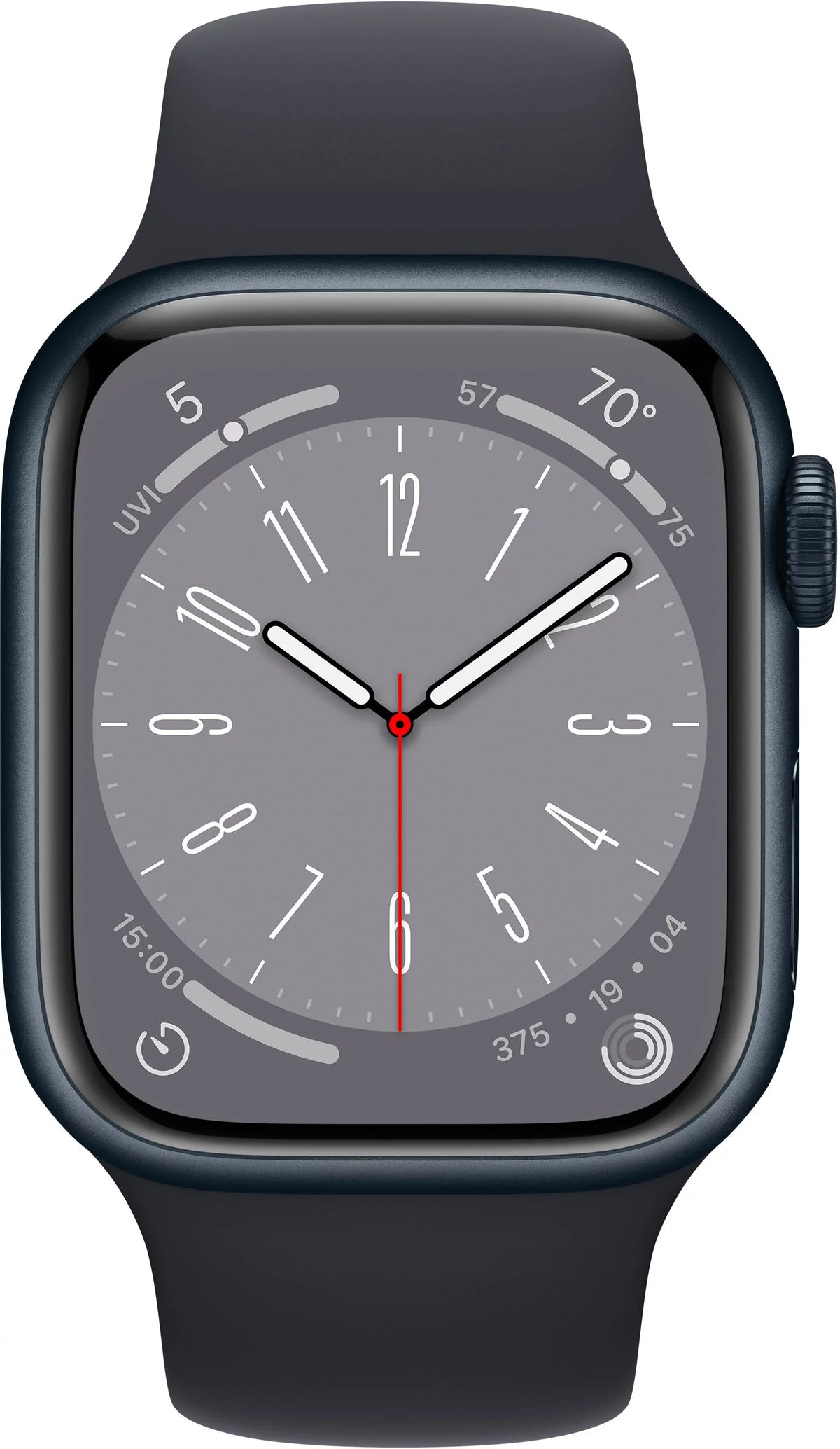 45mm Band Sport Aluminum MNVL3LL/A (Refurbished) 8 Cell Watch 8 Midnight Restored Gen Series Midnight