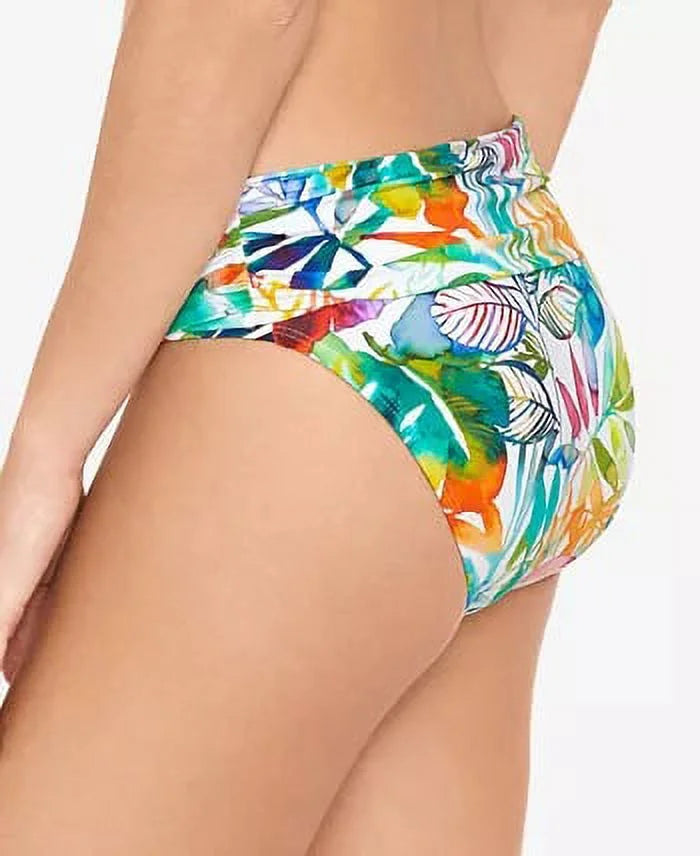 8 Tropical RALPH Banded Hipster Multicolored LAUREN LAUREN Shirred Bottoms Caribbean Wide