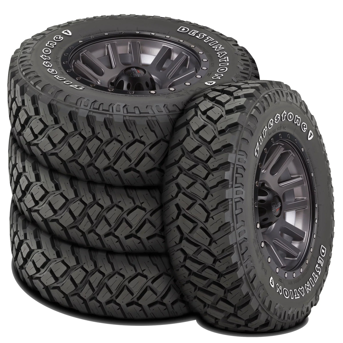 Load 255/75R17 Jeep 6 Ply Destination Sport, (FOUR) Set C Rubicon LT 2013 Wrangler 4 Willys Unlimited Wrangler Tires of Jeep Mud M/T2 Fits: Firestone MT 2021-22