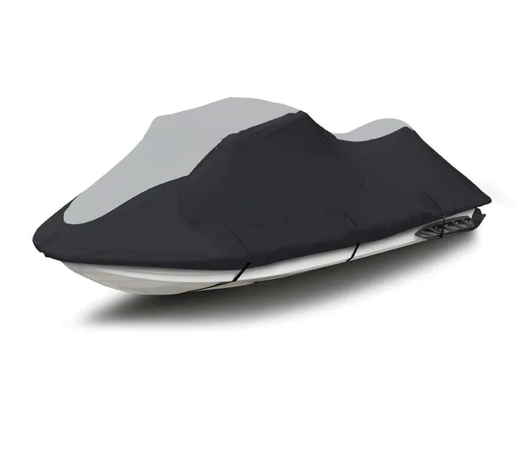 Pro PWC Jet Cover Compatible 1995-2001 Polaris HEAVY-DUTY Black/Grey SLH 1200 SLX Seater JetSki SUPER for Trailerable 785 Ski Cover 1-2